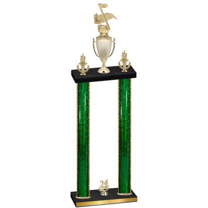 Double Green Glacier Year Music Trophy