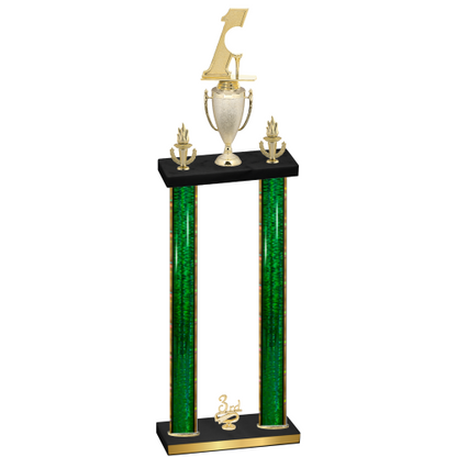 Double Green Glacier Third Place Golf Trophy