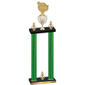 Double Green Carbon Fiber Victory Tennis Trophy