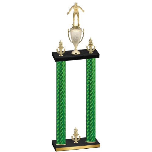 Double Green Carbon Fiber Victory Wrestling Trophy