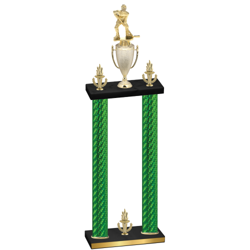 Double Green Carbon Fiber Victory Hockey Trophy