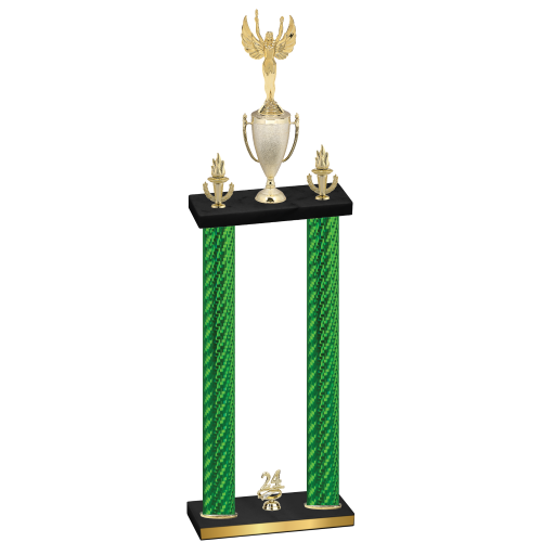 Double Green Carbon Fiber Year Victory Trophy