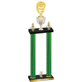Double Green Carbon Fiber Year Pickleball Trophy