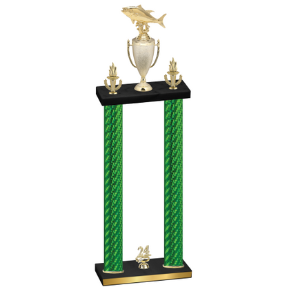 Double Green Carbon Fiber Year Fishing Trophy