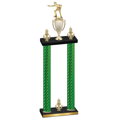 Double Green Carbon Fiber Victory Shooter Trophy