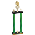 Double Green Carbon Fiber Fourth Place Baseball Trophy
