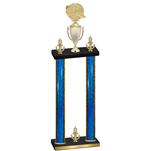 Double Blue Glacier Victory Running Trophy