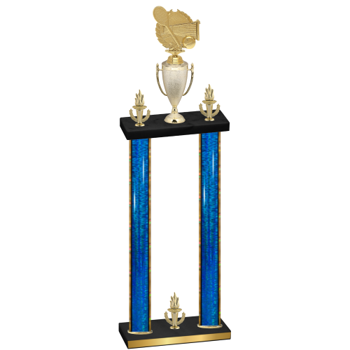 Double Blue Glacier Victory Tennis Trophy