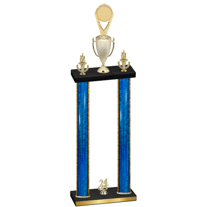 Double Blue Glacier Year Insert Trophy