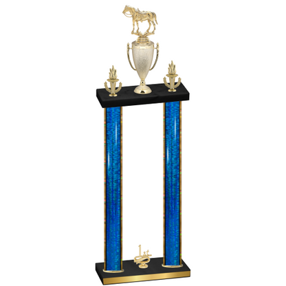 Double Blue Glacier First Place Horses Trophy