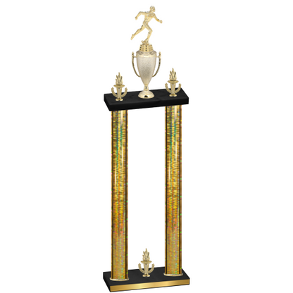 Double Gold Glacier Victory Running Trophy