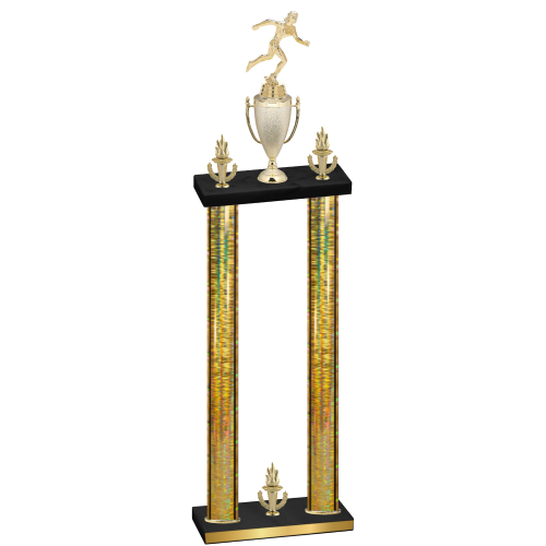 Double Gold Glacier Victory Running Trophy