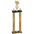 Double Gold Glacier Second Place Tennis Trophy