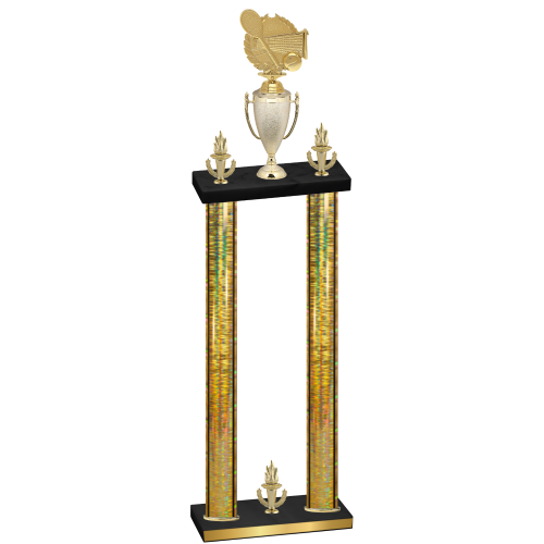 Double Gold Glacier Victory Tennis Trophy