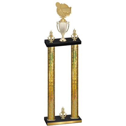 Double Gold Glacier Victory Tennis Trophy