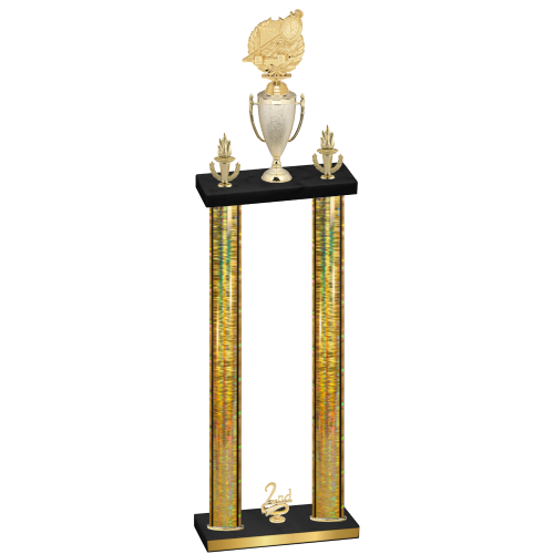 Double Gold Glacier Second Place Swimming Trophy