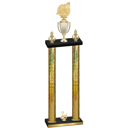 Double Gold Glacier Second Place Swimming Trophy