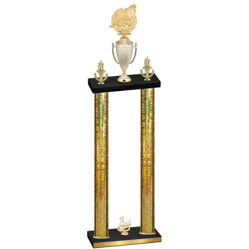 Double Gold Glacier Third Place Swimming Trophy