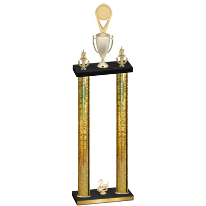 Double Gold Glacier Second Place Insert Trophy