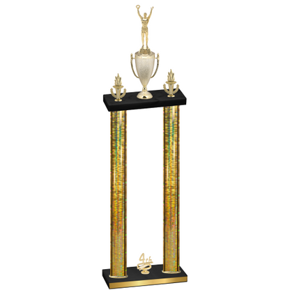Double Gold Glacier Fourth Place Victory Trophy