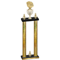Double Gold Glacier Victory Basketball Trophy