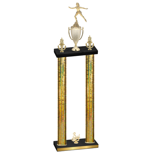 Double Gold Glacier Third Place Skater Trophy
