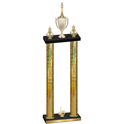 Double Gold Glacier First Place Chess Trophy