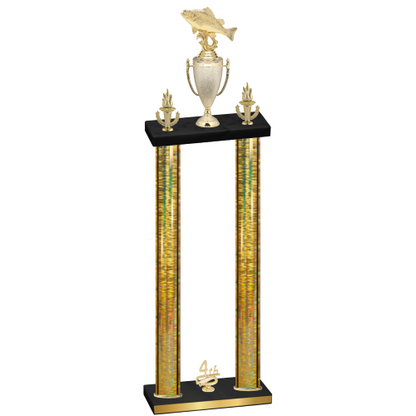 Double Gold Glacier Fourth Place Fishing Trophy