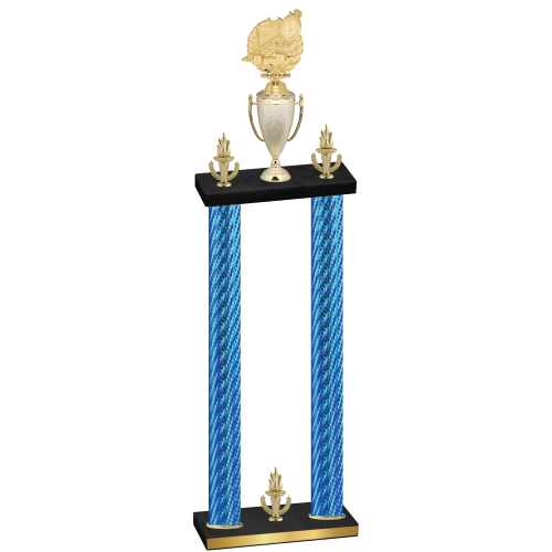 Double Blue Carbon Fiber Victory Swimming Trophy