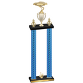 Double Blue Carbon Fiber First Place Cars Trophy