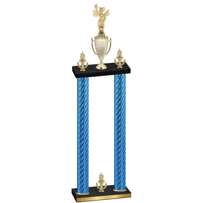 Double Blue Carbon Fiber Victory Academics Trophy