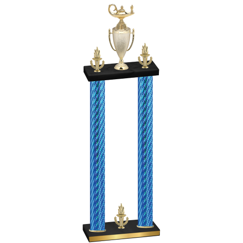 Double Blue Carbon Fiber Victory Academics Trophy