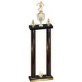 Double Black Glacier Fourth Place Soccer Trophy