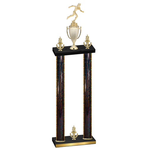 Double Black Glacier Victory Running Trophy