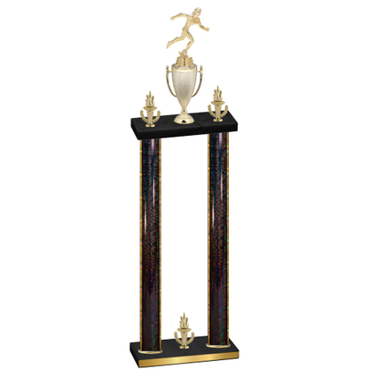 Double Black Glacier Victory Running Trophy