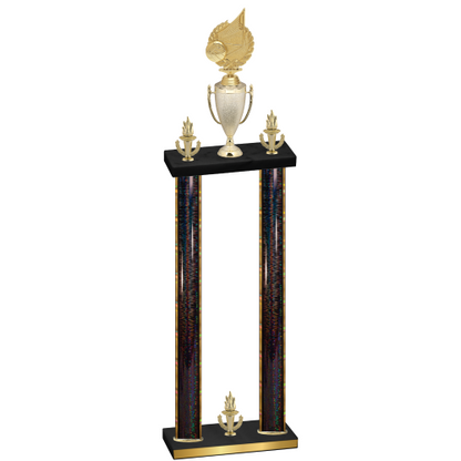 Double Black Glacier Victory Volleyball Trophy
