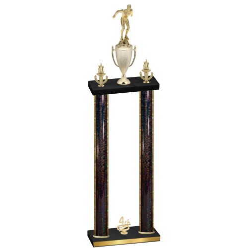 Double Black Glacier Fourth Place Swimming Trophy