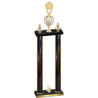 Double Black Glacier Fourth Place Insert Trophy