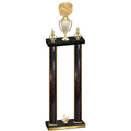 Double Black Glacier Fourth Place Cheerleading Trophy