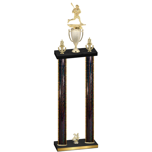 Double Black Glacier Year Lacrosse Trophy