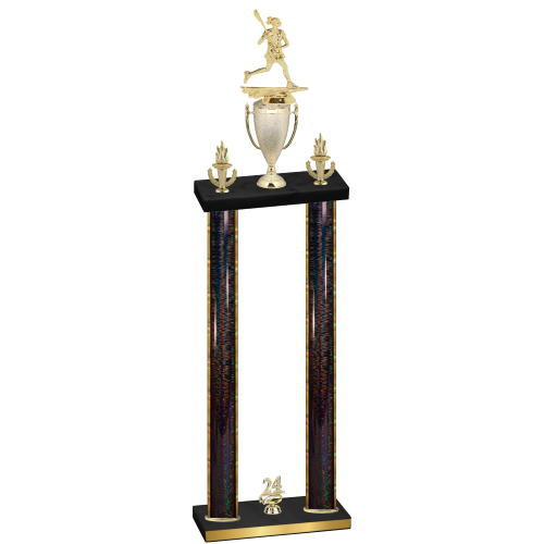 Double Black Glacier Year Lacrosse Trophy