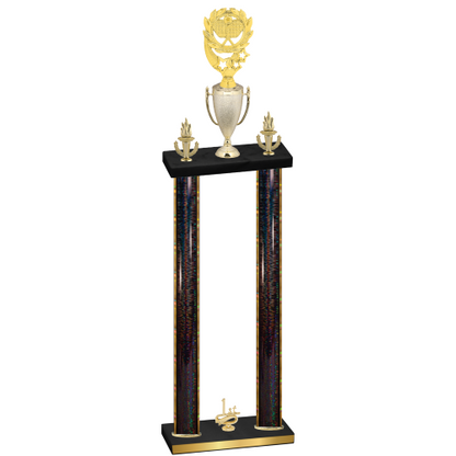 Double Black Glacier First Place Pickleball Trophy