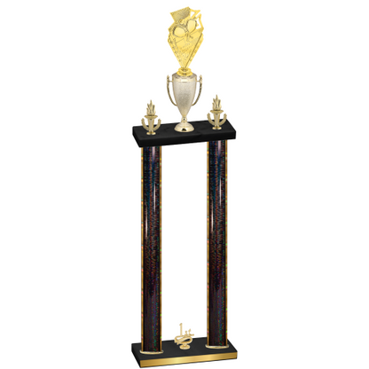 Double Black Glacier First Place Pickleball Trophy