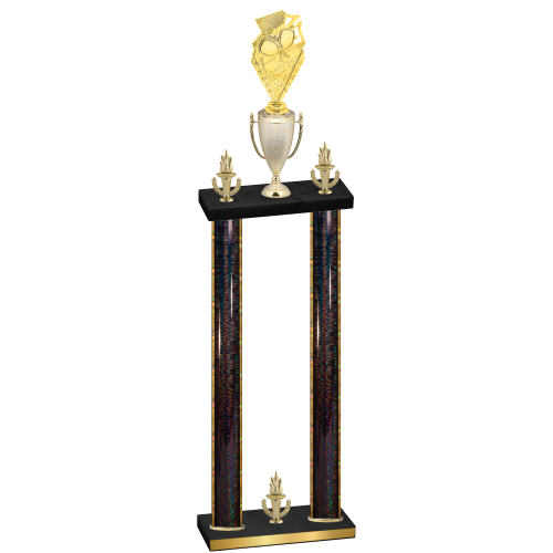 Double Black Glacier Victory Pickleball Trophy