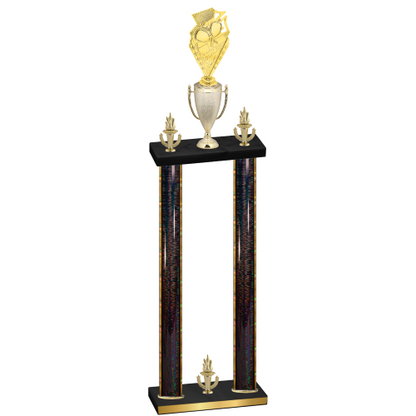 Double Black Glacier Victory Pickleball Trophy