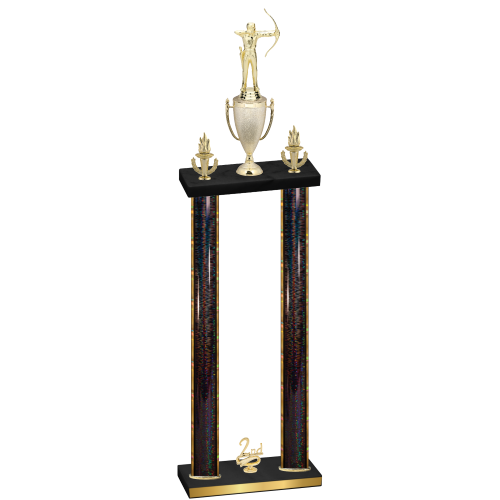 Double Black Glacier Second Place Archery Trophy