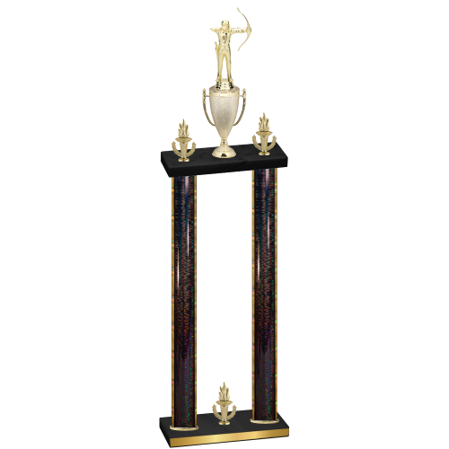 Double Black Glacier Victory Archery Trophy