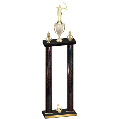 Double Black Glacier Third Place Archery Trophy