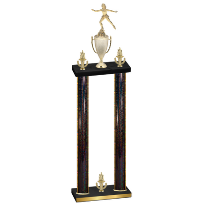 Double Black Glacier Victory Skater Trophy
