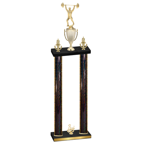 Double Black Glacier Third Place Weights Trophy